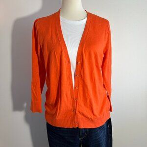 Gap Cardigan Orange Size Large